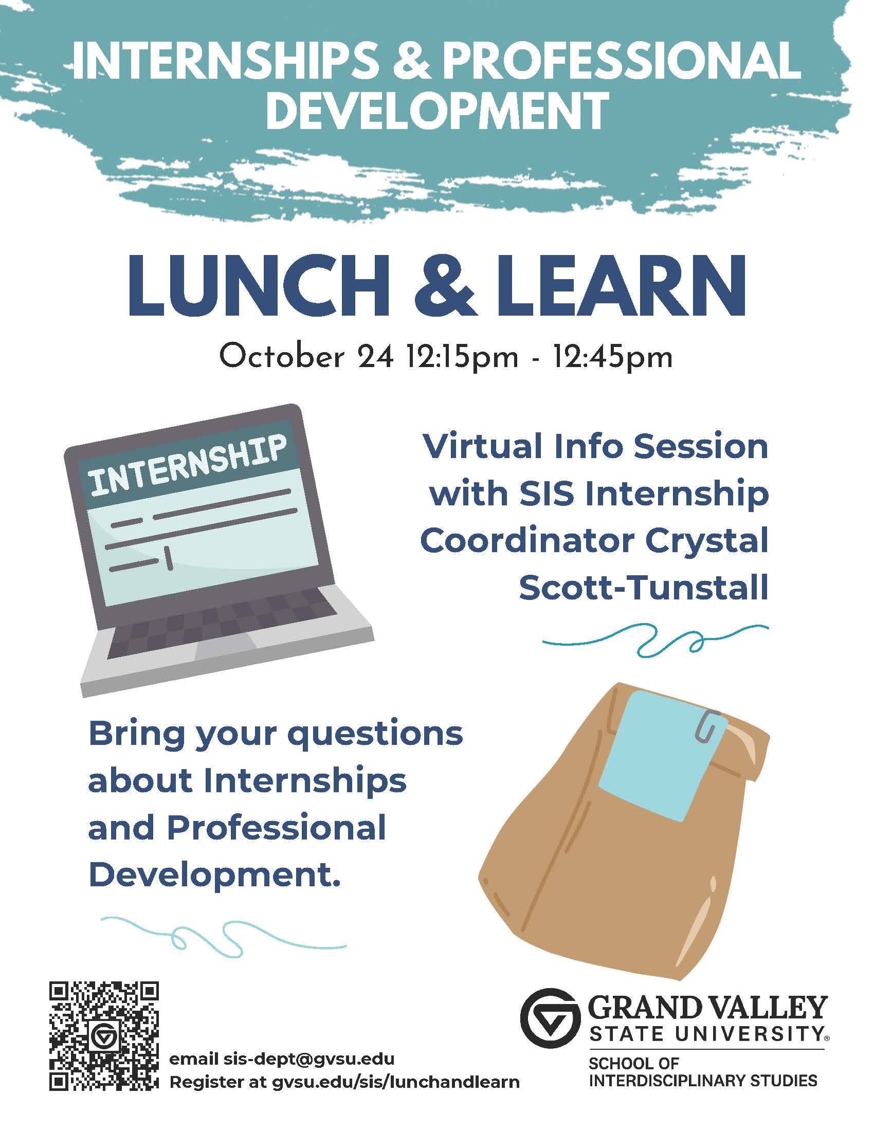 Internships and Professional Development Lunch and Learn